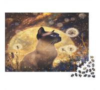 Gatito siamés Puzzle 1000 Piezas, DIY, Juguete EduGatoivo, Decoración del Hogar, para Niños Mayores De 12 Años 1000pcs (75x50cm)