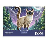 Gatito siameso 1000 Pièces Puzzles Pour Adultes Et Enfants Mascota Animal Premium Quality Difficile Et Stimulant Activité Familiale Parfaite Art Classique 70x50cm/1000pcs