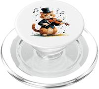 Gatito Tocando violín - Serie Animales Musicales PopSockets PopGrip para MagSafe