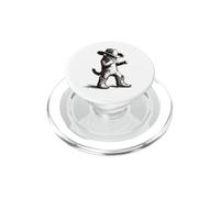Gatito Vaquero Bailando Divertido Lindo Amante de los Gatos PopSockets PopGrip para MagSafe