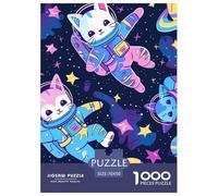 Gatitos Felices Lindos Puzzle 1000 Piezas, Diversión Rompecabezas De Bricolaje, Desafío Ideal, Colección De Arte, para Adultos Y Niños A Partir De 12 Años 70x50cm/1000pcs