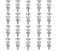 Gativs 20 Piezas Tornillo Botones a Presión Kit Botón A Presión Acero Inoxidable Remaches de Cuero Botones de Presión para Atornillar botones para lonas Corchete de Presión Tornillo para Barco