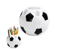Gativs Soporte para Bolígrafo de Fútbol para Estudiantes Estudiantes Portalápices Creativo Porta Bolígrafo de Fútbol de Material Plástico Diseño Poroso Cubilete Lapices para Oficina Hogar Escuela