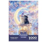 Gato 1000 Piezas Rompecabezas Juego De Familia Impresionante Maravilloso Puzzles Desafío De Color para Regalos De Viaje, Presente 38x26cm/1000pcs