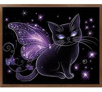 Gato 5D Diamond Painting Kit Decoración de Pared 80x60cm L-5678
