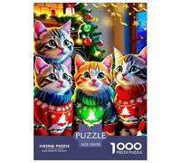 Gato Adorable 1000 Pièce Puzzle Jeu De Famille Classique Jigsaw Puzzle Défi Couleur Pour Adultes Et Enfants 70x50cm/1000pcs