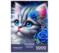 Gato Adorable 1000 Pièces Puzzle Jeu Éducatif Créatif Jigsaw Puzzle Belle Décoration Puzzle Pour Adultes Et Enfants 70x50cm/1000pcs