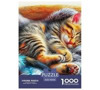 Gato Adorable 1000 Pièces Puzzle Jeu Éducatif Créatif Jigsaw Puzzles Défi Couleur Pour Cadeaux De Voyage, Présent 70x50cm/1000pcs