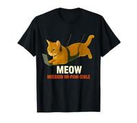Gato Agente Secreto en Misión - Arte divertido de la parodia de espías Camiseta
