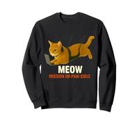 Gato Agente Secreto en Misión - Arte divertido de la parodia de espías Sudadera