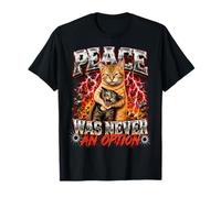Gato Ahogando Gato Meme La Paz Nunca Fue Una Opción Divertido Bootleg Camiseta