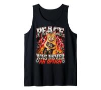 Gato Ahogando Gato Meme La Paz Nunca Fue Una Opción Divertido Bootleg Camiseta sin Mangas