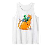 Gato Alien - Divertido Marciano Operando Lindo Robot Kitty - TFS Camiseta sin Mangas