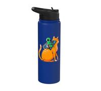 Gato Alien - Divertido Marciano Operando Lindo Robot Kitty - TFS Stainless Steel Insulated Water Bottle