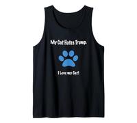 Gato Anti Trump Proverbio Cita divertida Imagen Imagen Camiseta sin Mangas