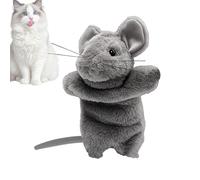 Gato Arm Wrestle Toy, Puppet de Mano de Peluche Interactivo - de Luchador en Forma de Ratón, Tiempo de burla interactivo Divertido para Gatito y Cachorro