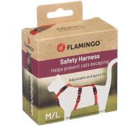 Gato Arnés de Seguridad Zera Rojo M/L 25-31cm 40-56cm 35-53cm 15mm