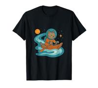 Gato Astral Cosmic River Journey Camiseta