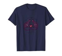 Gato-astróficamente Enamorado de los Gatos Camiseta, Hombre, Azul Marino, 3XL