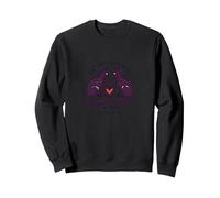 Gato-astróficamente Enamorado de los Gatos Sudadera, Unisex para Adultos, Negro, XXL