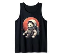 Gato astronauta Amante del espacio Astro Camiseta sin Mangas