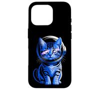 Gato astronauta en casco espacial - Surrealista Cosmic Art Vibes Carcasa para iPhone 16 Pro