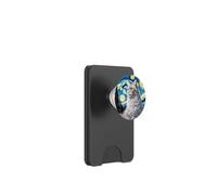 Gato atigrado blanco gatito - Van Gogh Starry Night Style PopSockets PopWallet para MagSafe