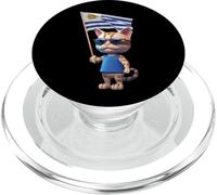 Gato Bandera Uruguay Montevideo Sudamérica Gato PopSockets PopGrip para MagSafe