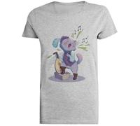 Gato Bardo Cantante Aventurero De DND Camiseta Gris Femenina Camiseta De Manga Corta para Mujer Unisex Black tee Baggy Oversized T-Shirt