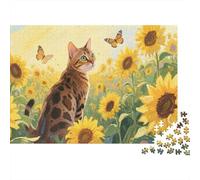 Gato Bengal Puzzle 1000 Piezas, Regalos, Juguete Educativo, Decoración del Hogar, Rompecabezas Adultos, A Partir De 14 Años 1000pcs (75x50cm)