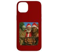 Gato Bigfoot Alien Santa Braai BBQ Navidad Selfie BFF Divertido Carcasa para iPhone 14 Plus