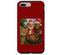 Gato Bigfoot Alien Santa Braai BBQ Navidad Selfie BFF Divertido Carcasa para iPhone 7 Plus/8 Plus