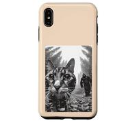 Gato Bigfoot Sasquatch Selfie Divertido Gatito Meme Hombres Mujeres Niño Carcasa para iPhone XS MAX