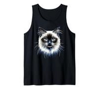 Gato Birmano Sagrado de Birmania Dulce Gatos Camiseta sin Mangas