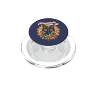 Gato Bohemio Mandala Retro Bohemio Estilo Lindo Hippie felino PopSockets PopGrip para MagSafe