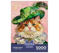 Gato Bonito Puzzle 1000 Piezas Mascotas adorables - Colección Artística, Experiencia Zen En Casa, Packaging Cuidado, Póster, 70x50cm/1000pcs