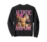 Gato Bootleg Divertido Autista Y Gay Sudadera
