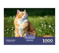 Gato Bosque Noruego 1000 Piezas Rompecabezas Familiar Entretenimento, Un Desafiante Juguetes Mascota Gato Rompecabezas para Hombres Y Mujeres De Decoración 70x50cm/1000pcs