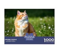 Gato Bosque Noruego 1000 Piezas Rompecabezas Familiar Entretenimento Un Desafiante Regalos para Mascota Gato Rompecabezas para Creativo Regalo 38x26cm/1000pcs