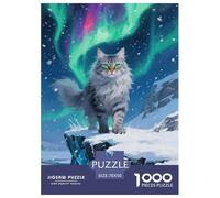 Gato Bosque Noruego Puzzle 1000 Piezas Pasatiempo Creativo Regalo Diversión Decoración del Rompecabezas Juguetes Desafiantes Adultos Y Niños A Partir De 12 Años 70x50cm/1000pcs