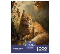 Gato Bosque Noruego Puzzle 1000 Piezas Un Desafiante Juguetes Descomprimidos para Toda La Familia Regalos para Mujeresregalos para Hombres para Adultos Y Niños 38x26cm/1000pcs