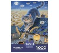 Gato Bosque Noruego Puzzle 1000 Piezas Un Desafiante Juguetes Resistentes A La Presión para Toda La Familia Regalos para Mujeresregalos para Hombres para Adultos Y Niños 70x50cm/1000pcs