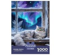 Gato Bosque Noruego Puzzle 1000 Piezas Un Desafío Imposible Juguetes Descomprimidos Familiar Regalos para Mujeresregalos para Hombres para Adultos Y Niños 38x26cm/1000pcs