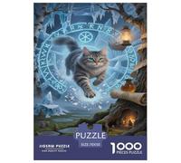 Gato Bosque Noruego Puzzle 1000 Piezas Un Desafío Imposible Juguetes Resistentes A La Presión Familiar Regalos Familiares para Adultos Y Niños 70x50cm/1000pcs