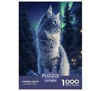 Gato Bosque Noruego Puzzle De 1000 Piezas Un Desafiante Juguetes Descomprimidos Familiar Regalos Familiares para Adultos Y Niños 38x26cm/1000pcs