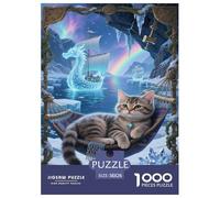 Gato Bosque Noruego Puzzle De 1000 Piezas Un Desafiante Juguetes Descomprimidos Familiar Regalos para Mujeresregalos para Hombres para Adultos Y Niños 38x26cm/1000pcs