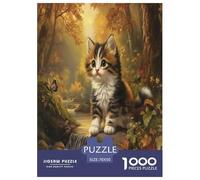 Gato Bosque Noruego Puzzle De 1000 Piezas Un Desafiante Juguetes Resistentes A La Presión Familiar Regalos Familiares para Adultos Y Niños 70x50cm/1000pcs
