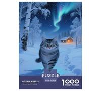Gato Bosque Noruego Puzzle De 1000 Piezas Un Desafío Imposible Juguetes Descomprimidos para Toda La Familia Regalos Familiares para Adultos Y Niños 38x26cm/1000pcs