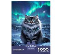 Gato Bosque Noruego Puzzle De 1000 Piezas Un Desafío Imposible Juguetes Descomprimidos para Toda La Familia Regalos para Mujeresregalos para Hombres para Adultos Y Niños 70x50cm/1000pcs