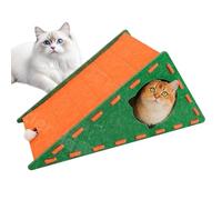 Gato Bratching Board, Cat Scratchers para interior,Tarjeta de raspado de gato de fieltro triangular | Alfombra de escalada sin deslizamiento, semicerrada, suministros para mascotas de por vida en